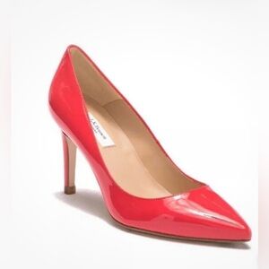 L.K. Bennett Floret Pointed Pump in Tangerine Size 37.5